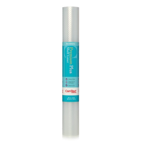 Con-Tact Brand Premium Plus Shelf Liner, Nova Crystal Clear 18"x6 Ft., PK6 06F-C5T57-06